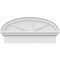 Ekena Millwork Elliptical 4 Spoke Architectural Grade PVC Combination Pediment, 26"W x 13-3/8"H x 2-3/4"P PEDPC026X135ELL04 - alternate 3